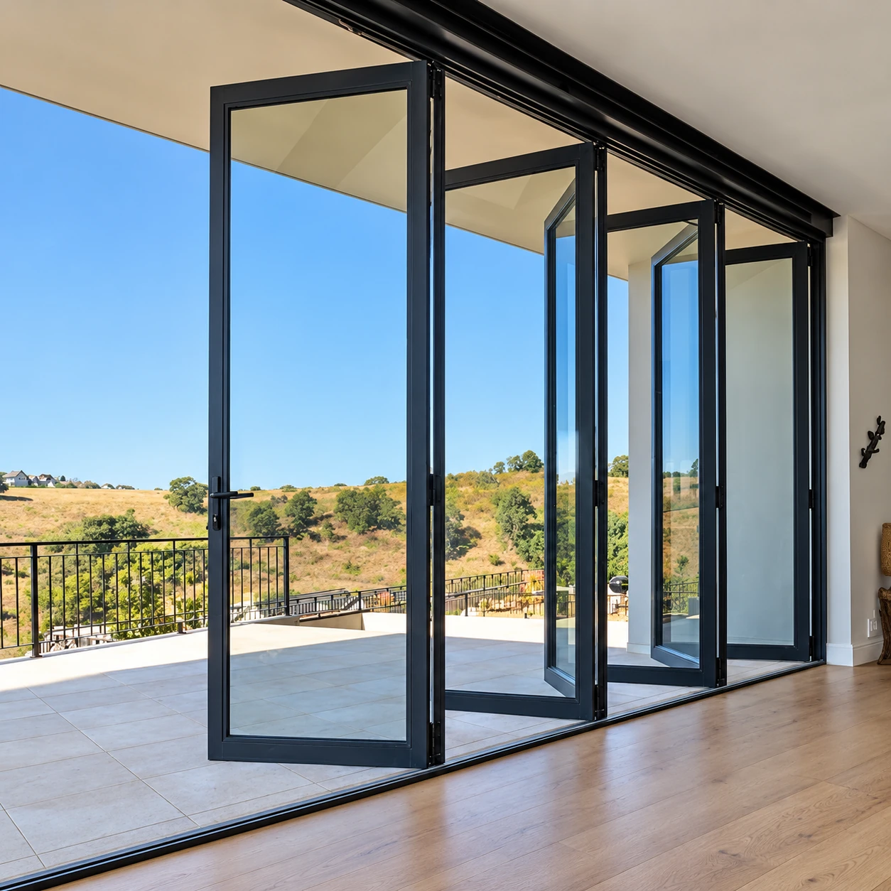 Aluminium folding doors