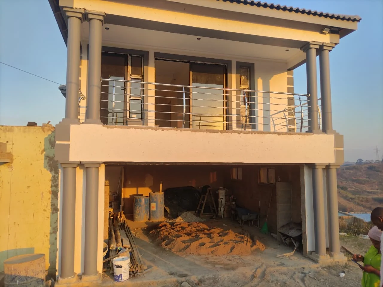 Residential stainless steel balcony balustrade